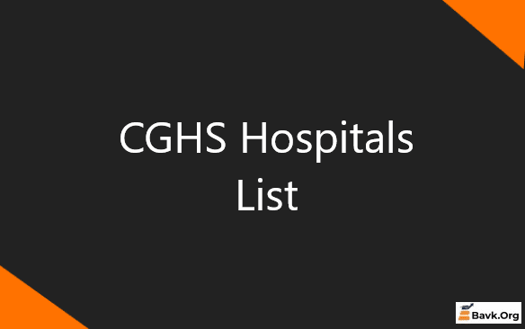CGHS Hospitals List 
