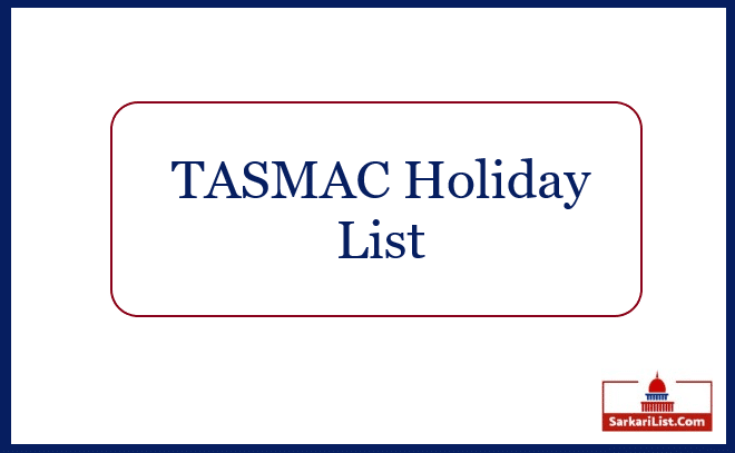 Tasmac Holiday List