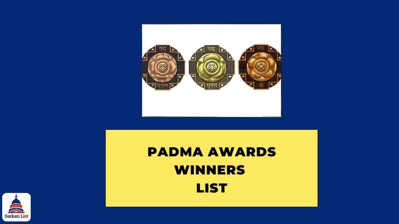 Padma Awards Winners List