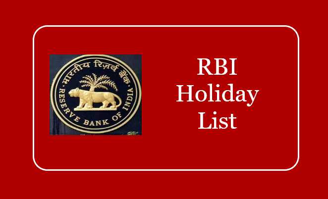 RBI Holiday List