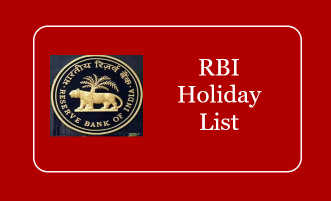 RBI Holiday List 2023 Reserve Bank Of India Holidays List