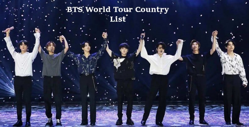 BTS World Tour Country List 