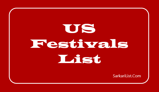 US Festivals List 