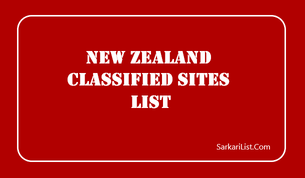 New Zealand Classified Ads Posting Sites List
