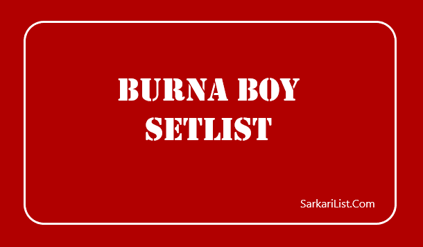 Burna Boy Setlist 