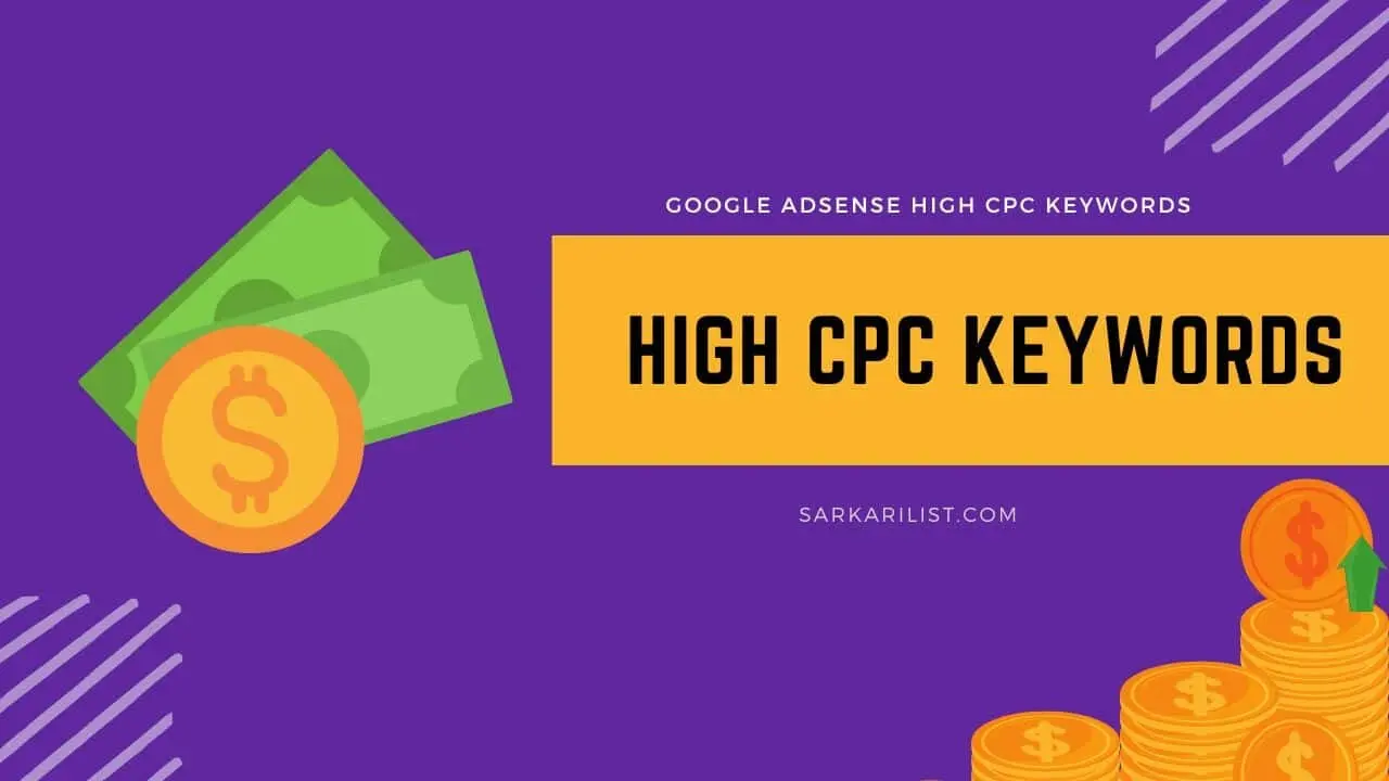 High CPC Keywords List