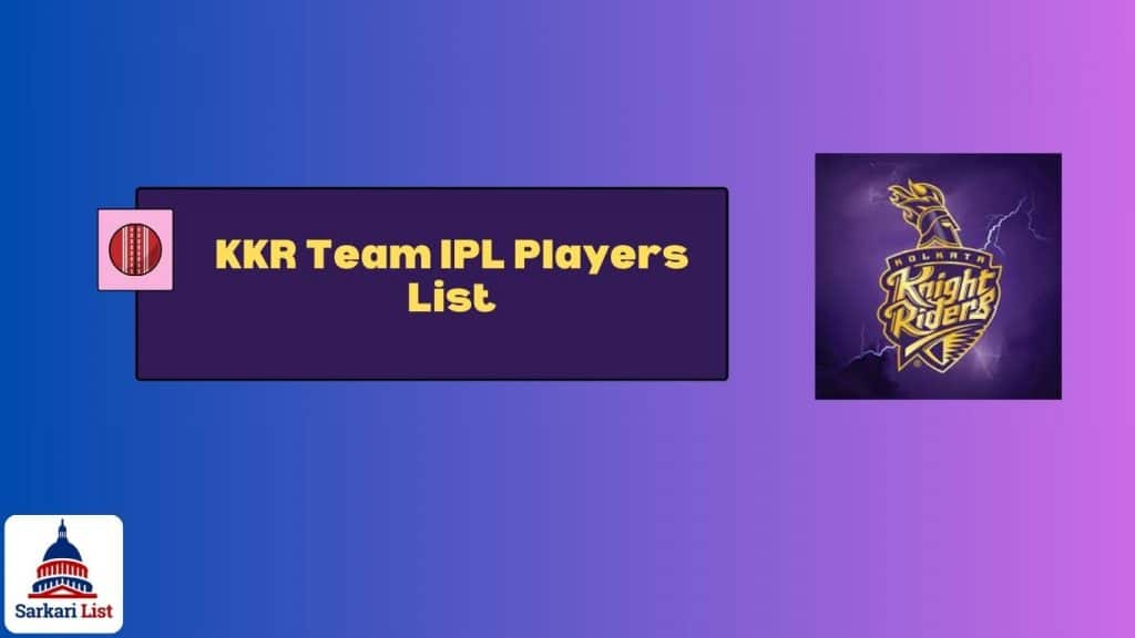 KKR Team IPL Players List