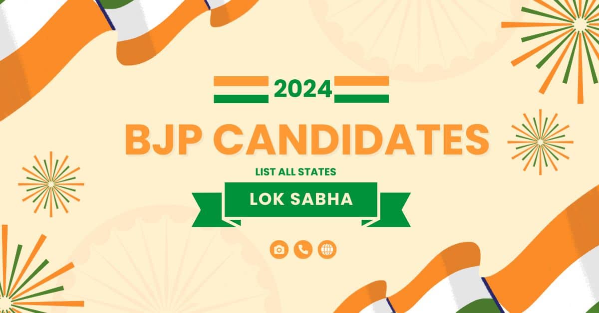 BJP Candidate Full List 