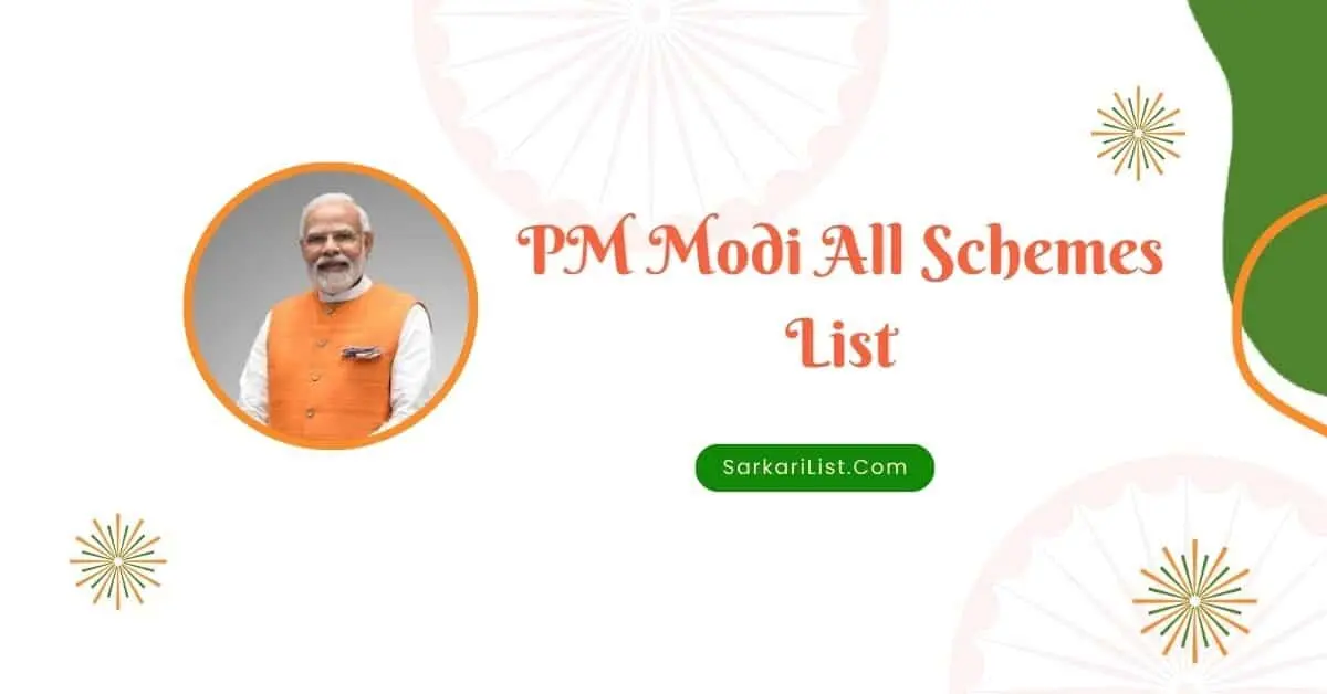 PM Modi All Schemes List PM Modi All Schemes List