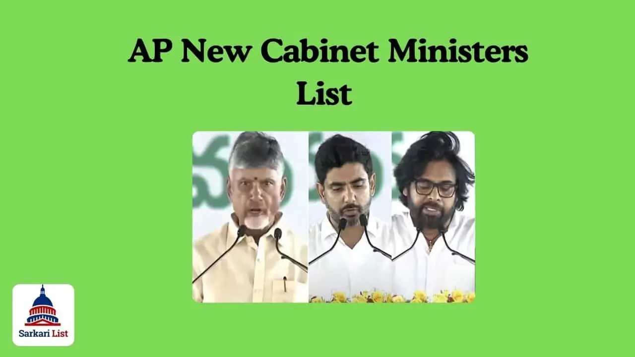Andhra Pradesh New Cabinet Ministers List 