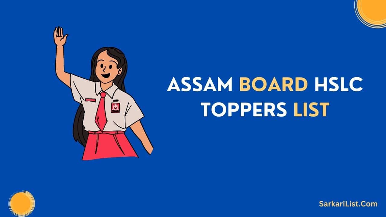 Assam Board HSLC Toppers List 