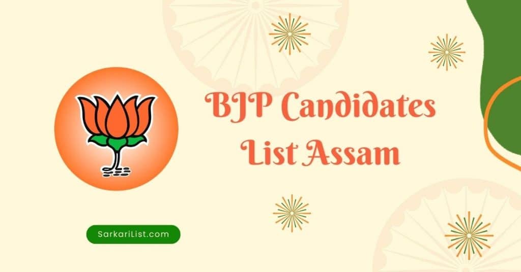 BJP Candidate List Assam