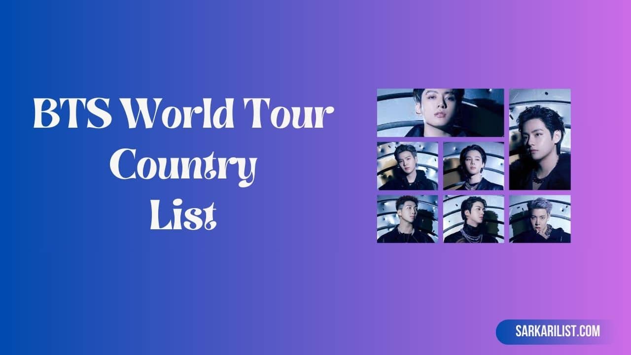 BTS World Tour Country List 