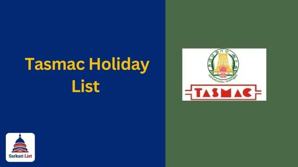 Tasmac Holiday List