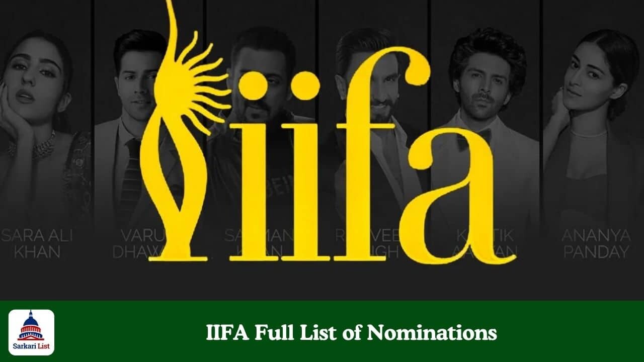 IIFA Full List of Nominations