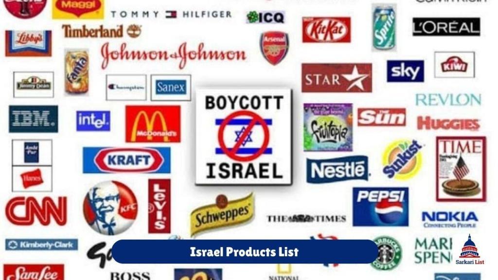 Israel Products List