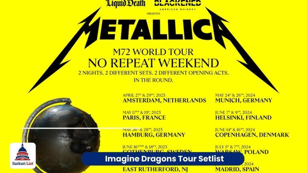 Metallica M72 World Tour Setlist