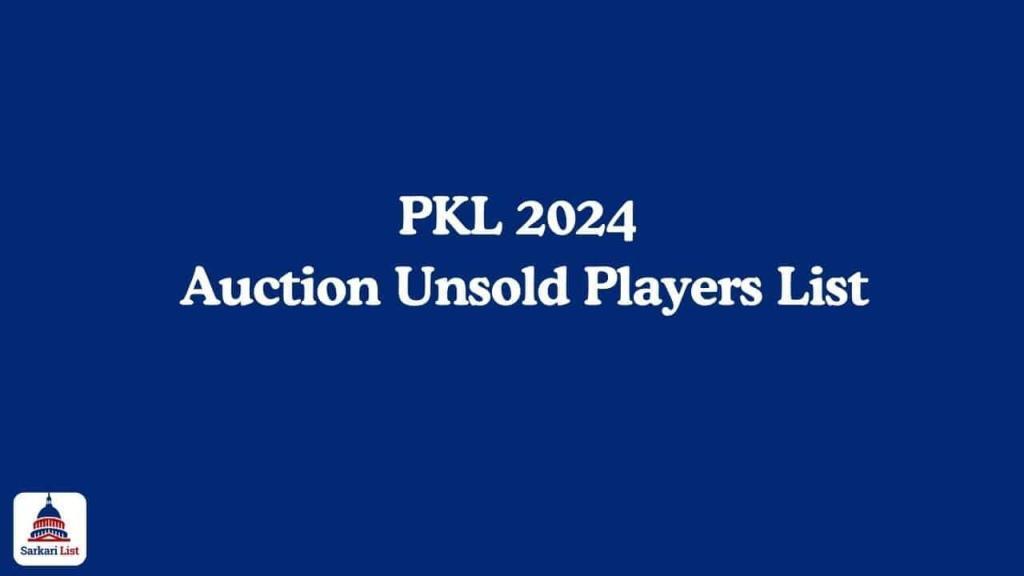 PKL 2024 Auction Unsold Players List