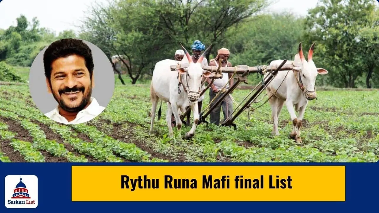 Rythu Runa Mafi final List Rythu Runa Mafi final List