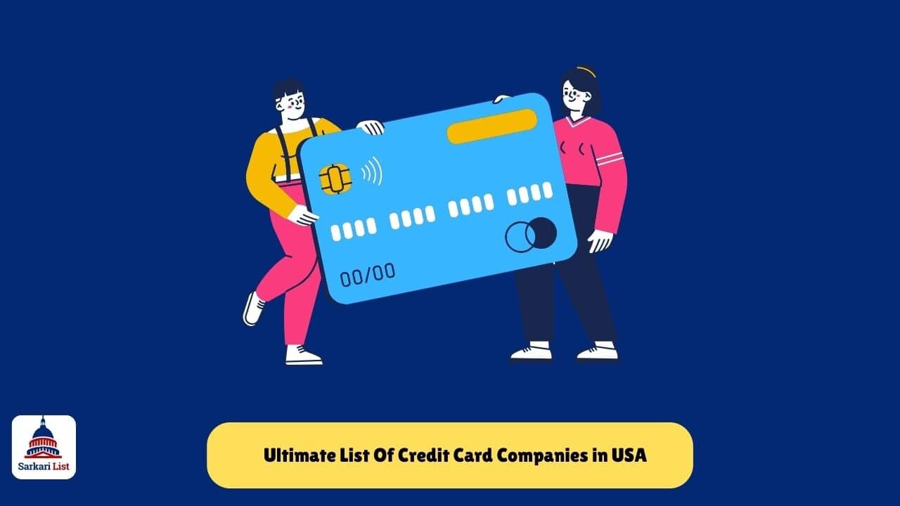 Ultimate List Of Credit Card Companies in USA