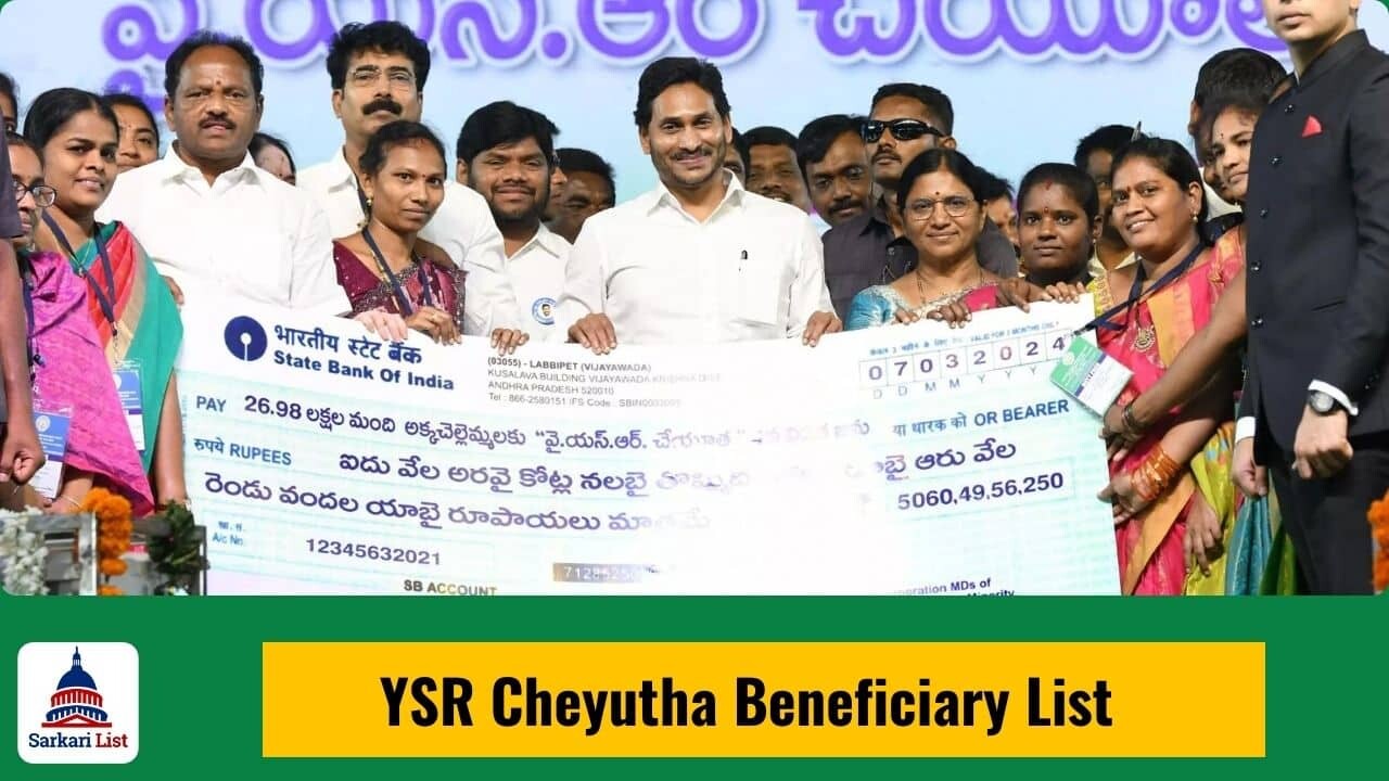 YSR Cheyutha Beneficiary List