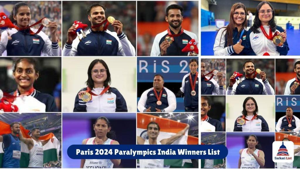 Paris 2024 Paralympics India Winners List