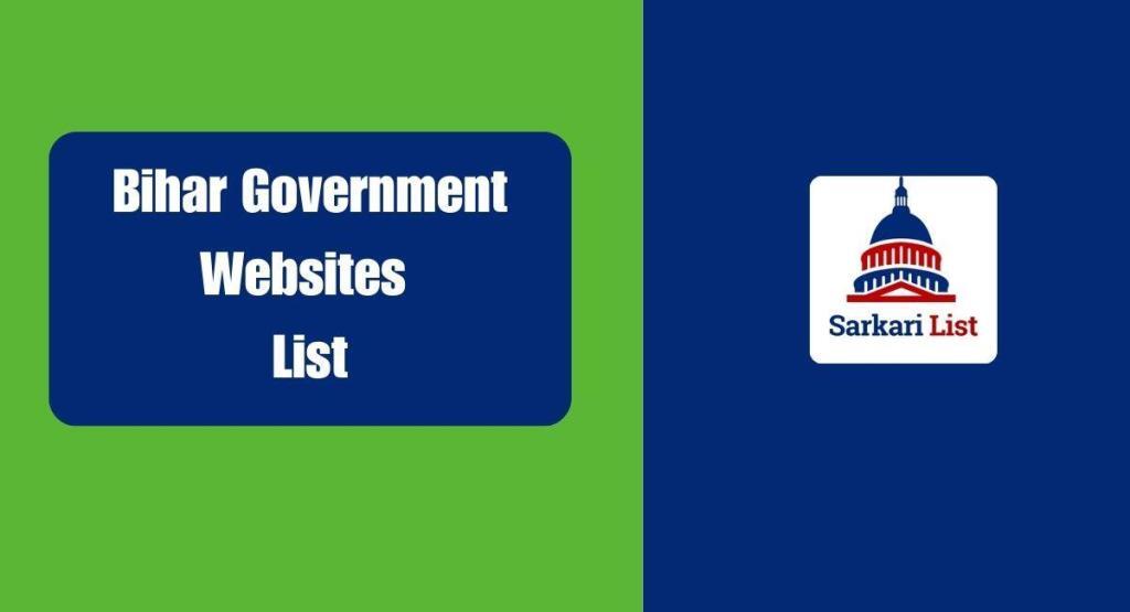 Bihar Government Websites List