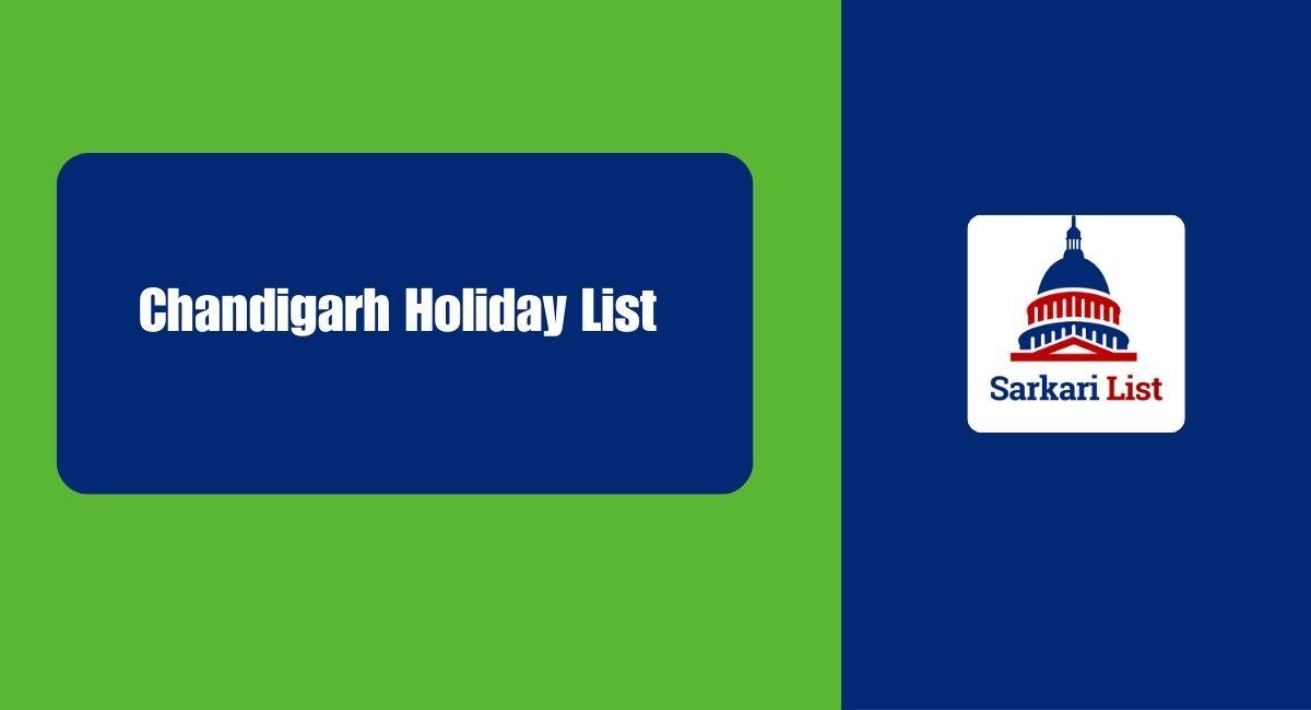 Chandigarh Holiday List