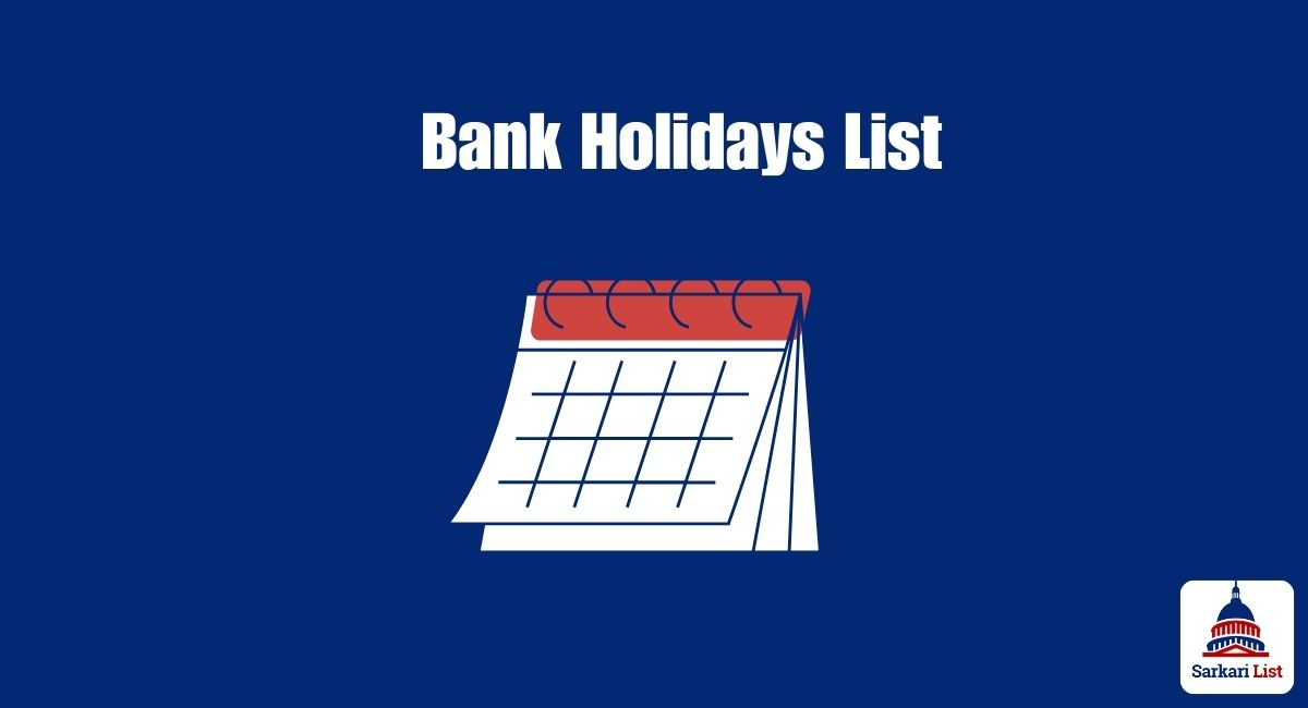 Bank Holidays List December 2024