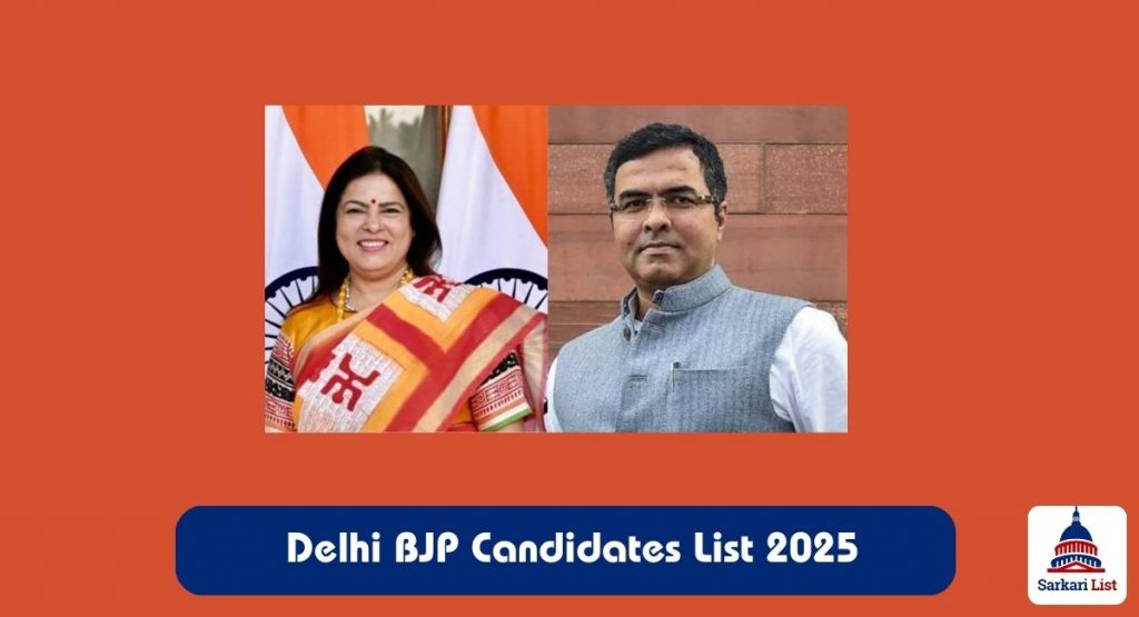 Delhi BJP Candidates List 2025