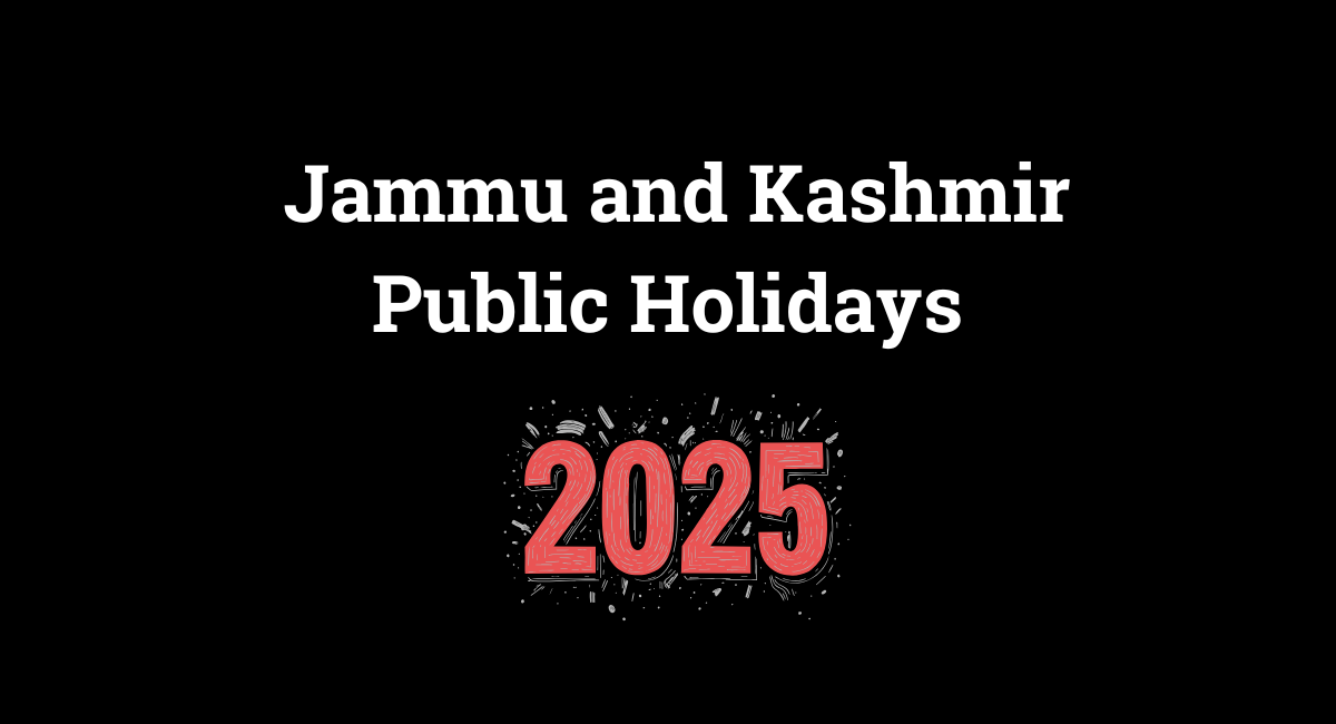 Jammu and Kashmir School Holidays List