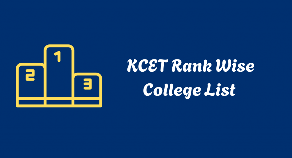 KCET Rank Wise College List