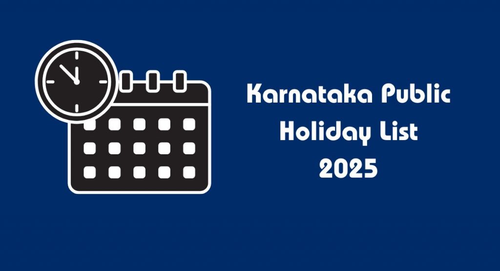 Karnataka Public Holiday List 2025