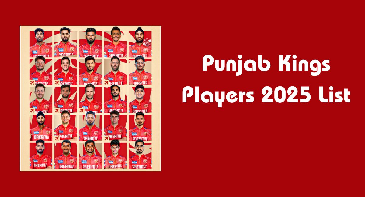 Punjab Kings Players 2025 List