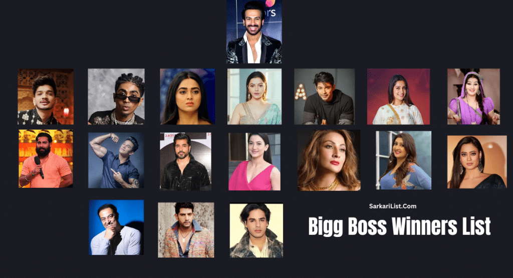 Bigg Boss Winners List From 1 to 18 Season