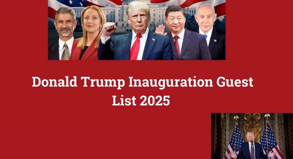 Donald Trump Inauguration Guest List 2025