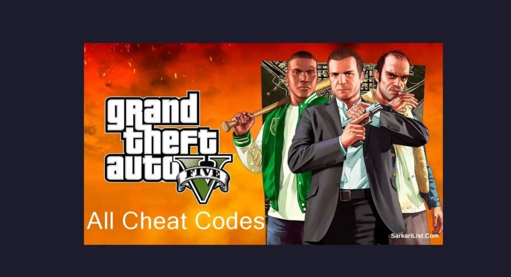 Full list of GTA 5 Cheat Codes