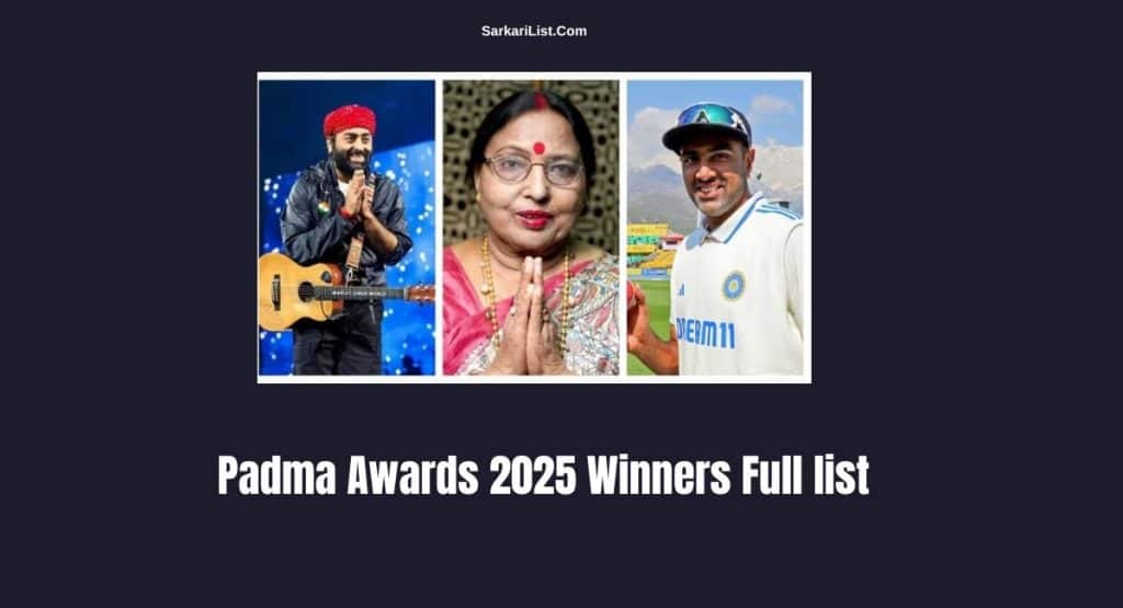 Padma Awards 2025 Winners Full list