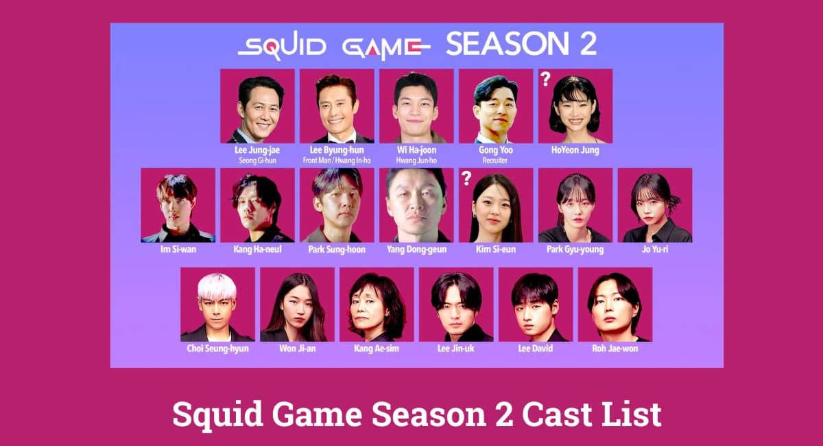 Squid Game Season 2 Cast List With Photo