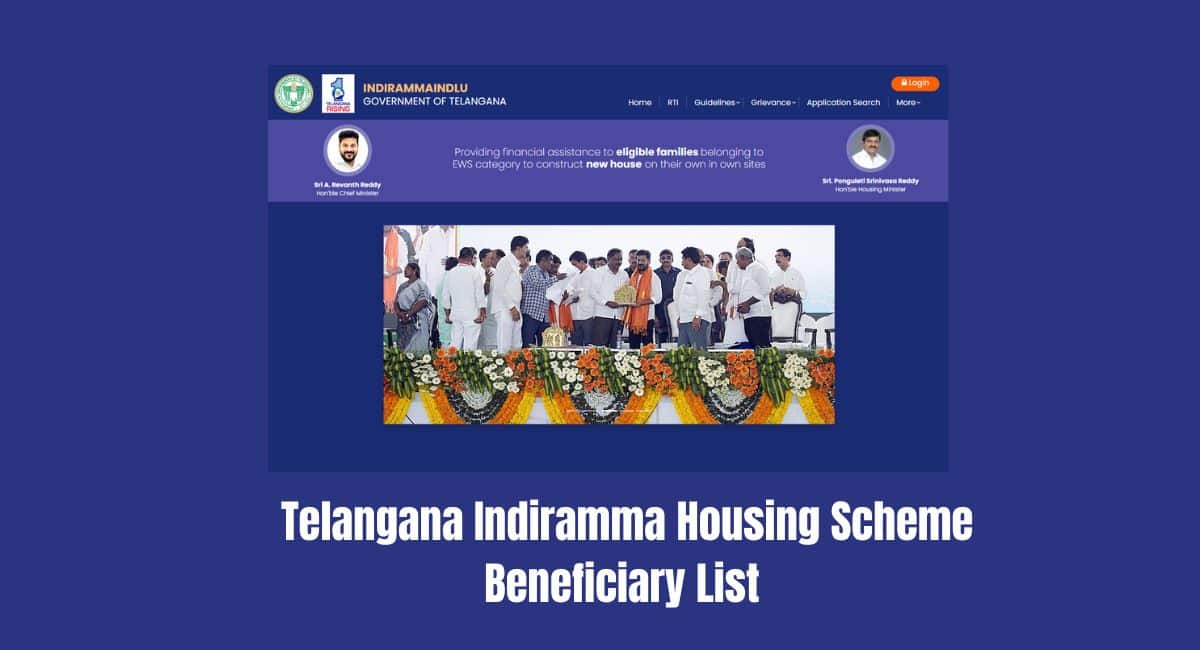 Telangana Indiramma Illu Housing Scheme 2025 list