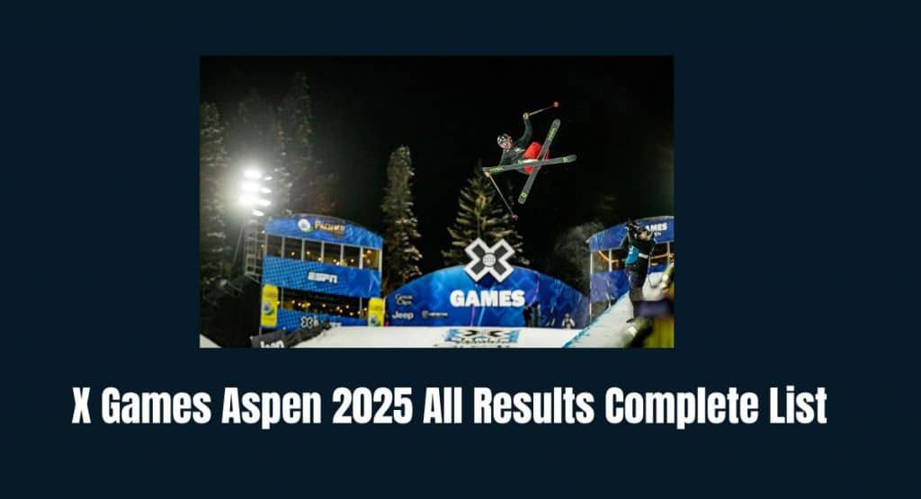 X Games Aspen 2025 All Results Complete List