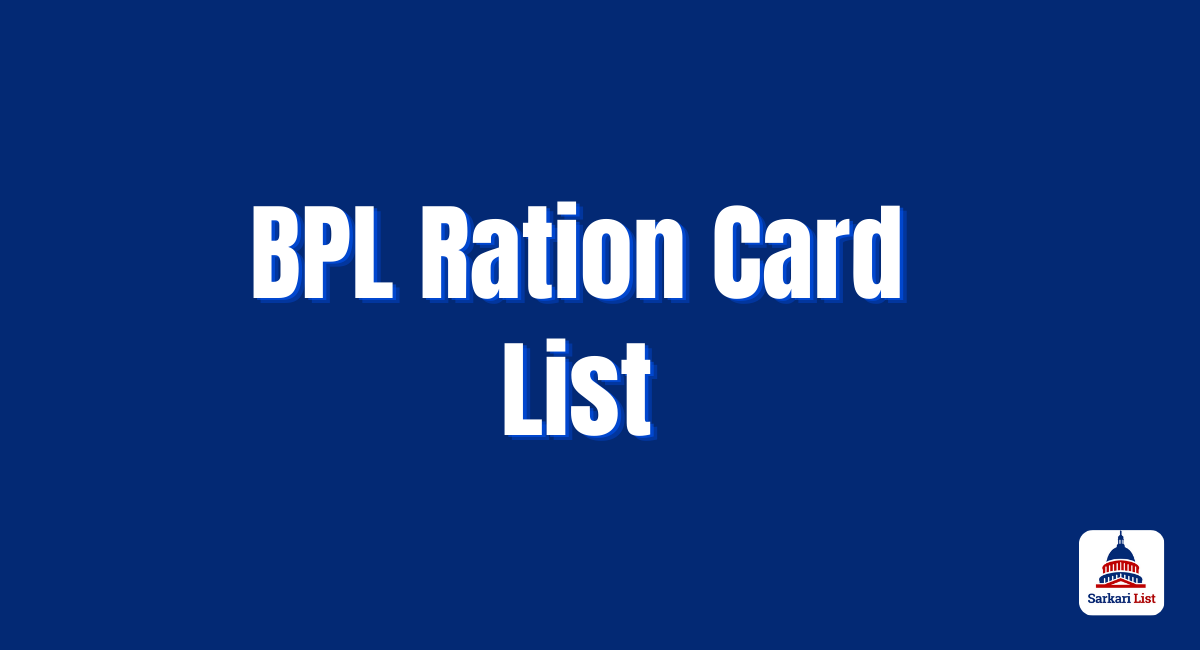 BPL Ration Card List