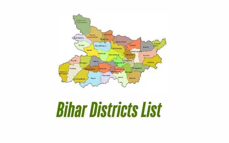 Bihar Districts List 2025 With Population & Area 1 Bihar Districts List