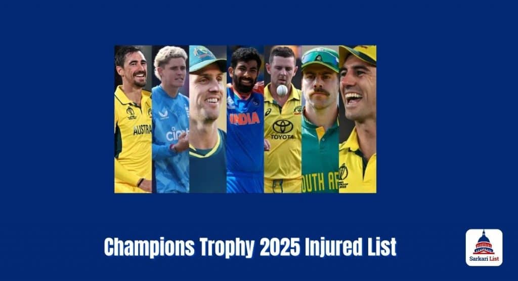 Champions Trophy 2025 Injured List