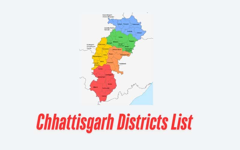 Chhattisgarh Districts List