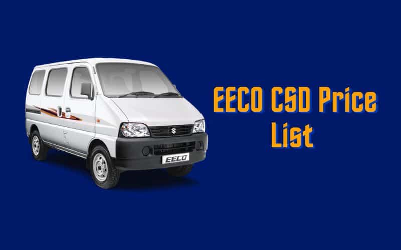 EECO CSD Price List