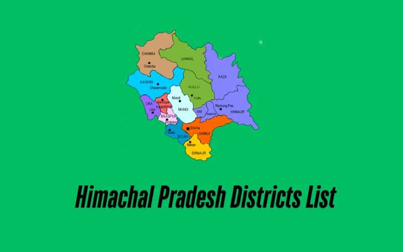 Himachal Pradesh Districts List