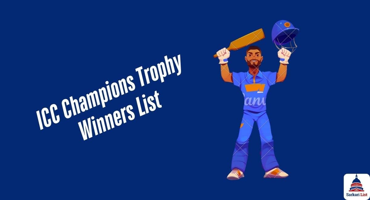 ICC Champions Trophy Winners List