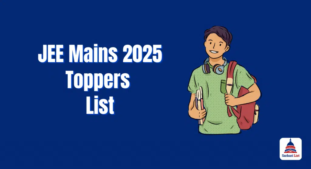 JEE Mains 2025 Toppers List