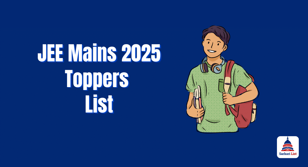 JEE Mains 2025 Toppers List